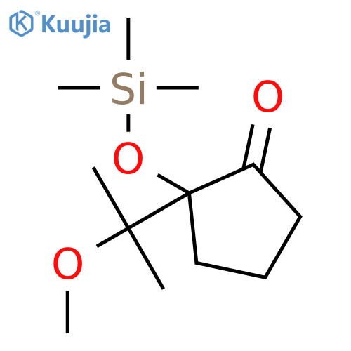 Cyclopentanone, 2-(1-methoxy-1-methylethyl)-2-[(trimethylsilyl)oxy]- structure