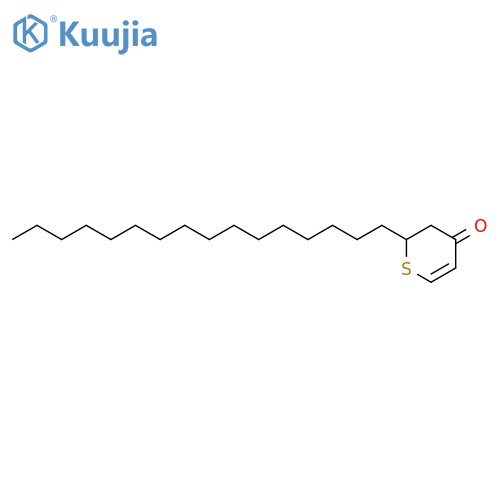 2-Hexadecyl-2,3-dihydro-4H-thiopyran-4-one; (-)-form structure