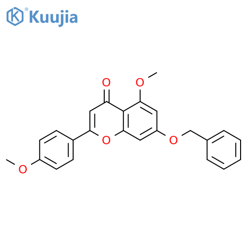 4H-1-Benzopyran-4-one,5-methoxy-2-(4-methoxyphenyl)-7-(phenylmethoxy)- structure