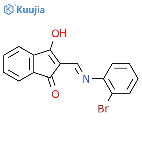 2-(((2-Bromophenyl)amino)methylene)indane-1,3-dione structure