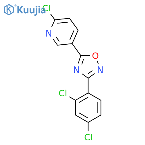 5-(6-Chloropyridin-3-yl)-3-(2,4-dichlorophenyl)-1,2,4-oxadiazole structure