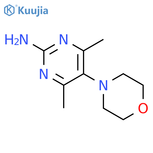 4,6-Dimethyl-5-morpholin-4-ylpyrimidin-2-amine structure