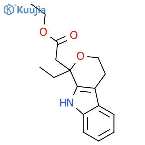 1,3,4,9-Tetrahydro-1-ethyl-pyrano3,4-bindole-1-acetic Acid Ethyl Ester structure