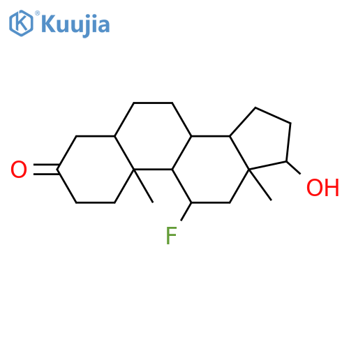 Androstan-3-one,11-fluoro-17-hydroxy-, (11b,17b)- (9CI) structure