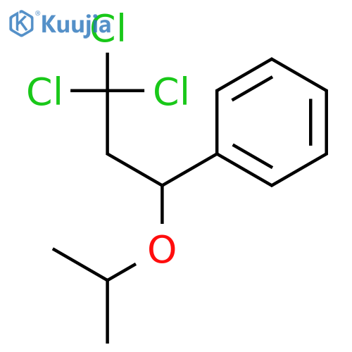 Benzene, [3,3,3-trichloro-1-(1-methylethoxy)propyl]- structure