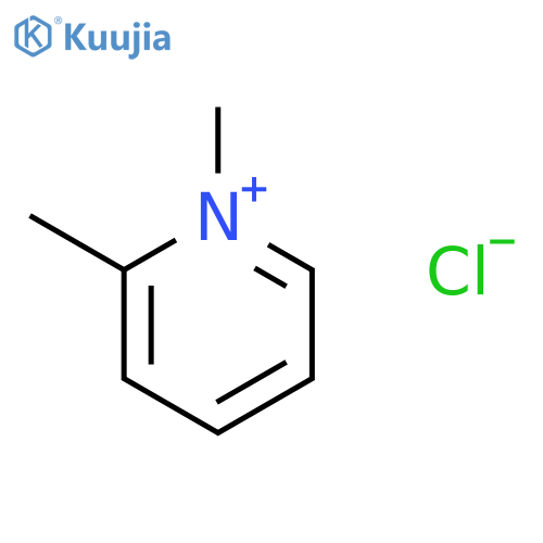 Pyridinium,1,2-dimethyl-, chloride (1:1) structure