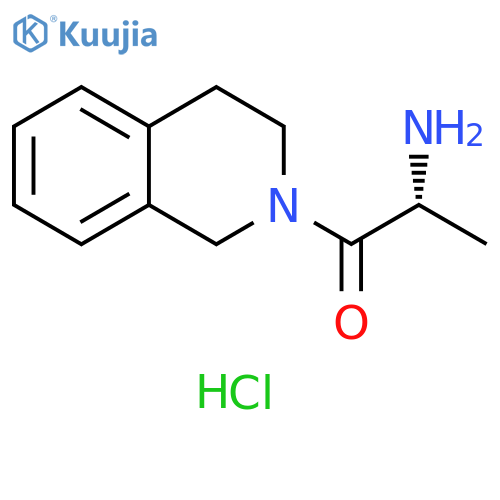 (2R)-2-amino-1-(1,2,3,4-tetrahydroisoquinolin-2-yl)propan-1-one hydrochloride structure