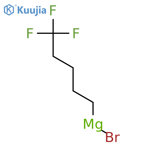 Magnesium, bromo(5,5,5-trifluoropentyl)- structure