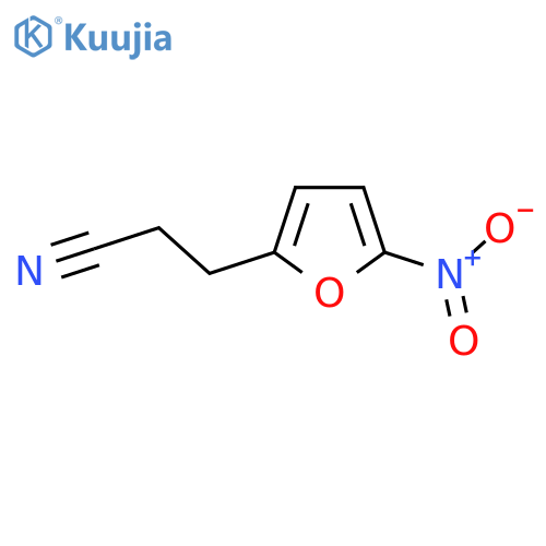 3-(5-nitrofuran-2-yl)propanenitrile structure