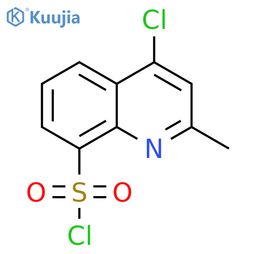 8-Quinolinesulfonyl chloride, 4-chloro-2-methyl- structure