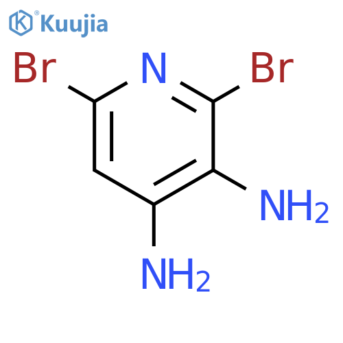 2,6-dibromopyridine-3,4-diamine structure