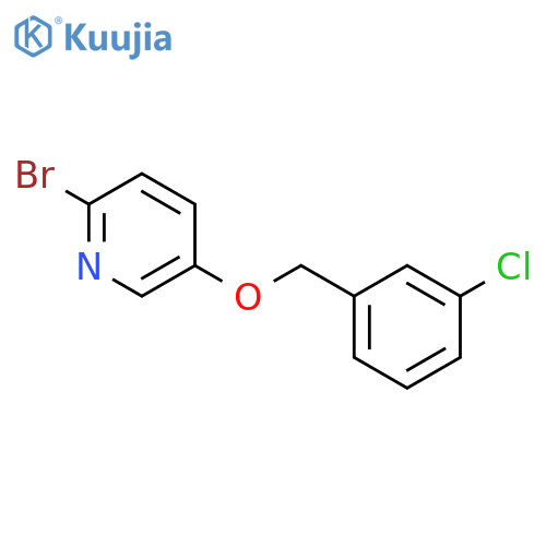 2-bromo-5-(3-chlorophenyl)methoxypyridine structure