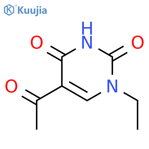 2,4(1H,3H)-Pyrimidinedione, 5-acetyl-1-ethyl- structure