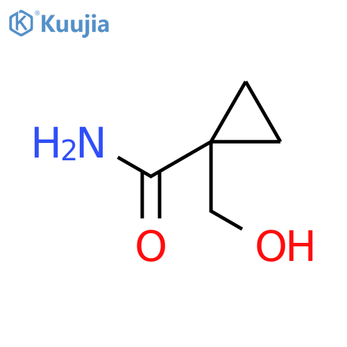 1-(hydroxymethyl)cyclopropane-1-carboxamide structure