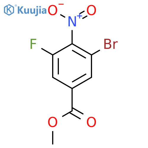 Methyl 3-bromo-5-fluoro-4-nitrobenzoate structure
