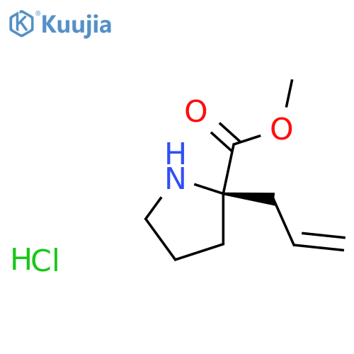methyl (2R)-2-allylpyrrolidine-2-carboxylate;hydrochloride structure
