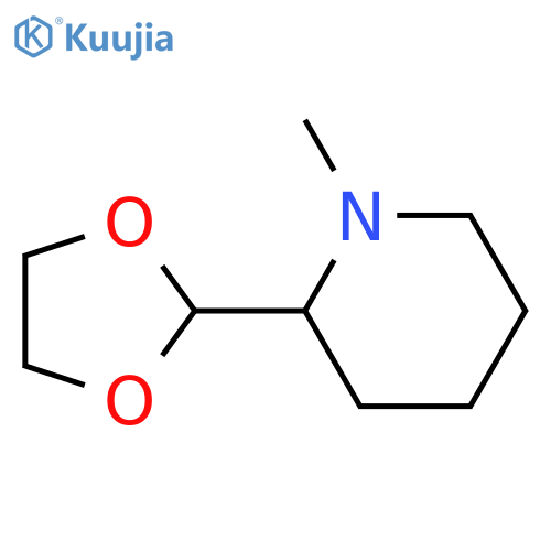 2-(1,3-Dioxolan-2-yl)-1-methylpiperidine structure
