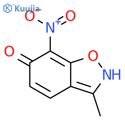 6-Hydroxy-3-methyl-7-nitro-1,2-benzisoxazole structure
