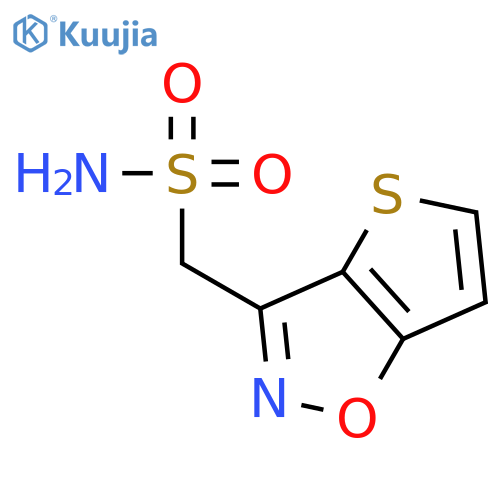 Thieno[2,3-d]isoxazole-3-methanesulfonamide structure