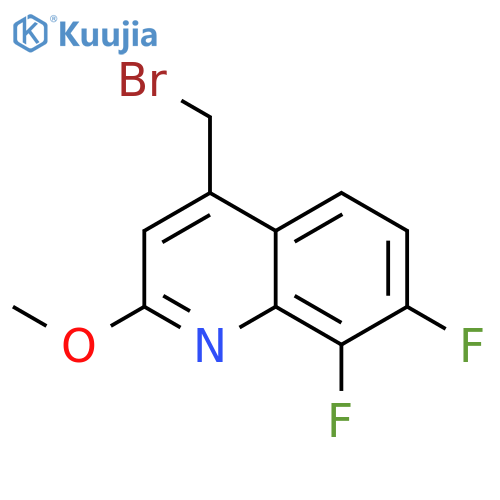 4-(Bromomethyl)-7,8-difluoro-2-methoxyquinoline structure