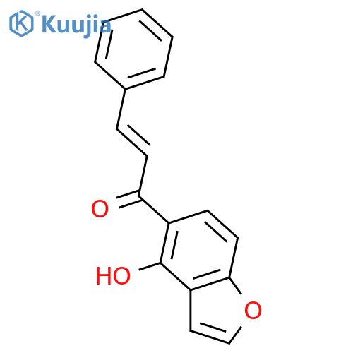 2-Propen-1-one, 1-(4-hydroxy-5-benzofuranyl)-3-phenyl-, (2E)- structure