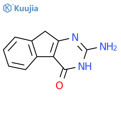 2-Amino-3H-indeno[2,1-D]pyrimidin-4(9H)-one structure