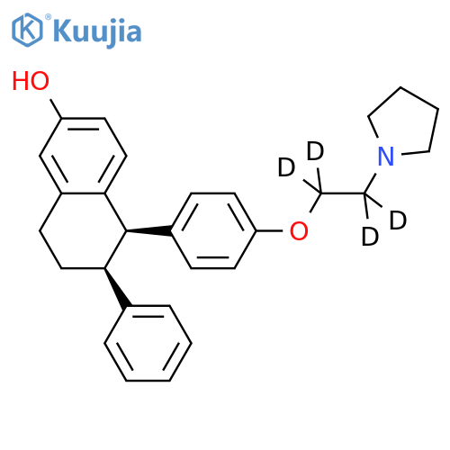 rac Lasofoxifene-D₄ structure