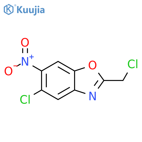 5-Chloro-2-chloromethyl-6-nitro-benzooxazole structure
