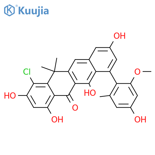 Naphthacemycin B1; 1-Chloro, 2'-Me ether structure
