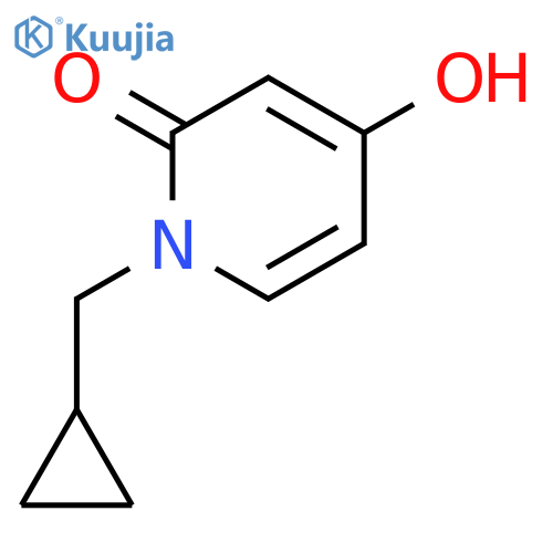 1-(Cyclopropylmethyl)-4-hydroxypyridin-2(1H)-one structure