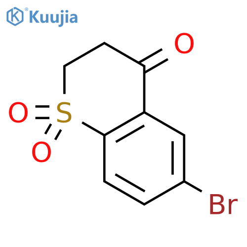 6-Bromo-3,4-dihydro-2H-1lambda6-benzothiopyran-1,1,4-trione structure