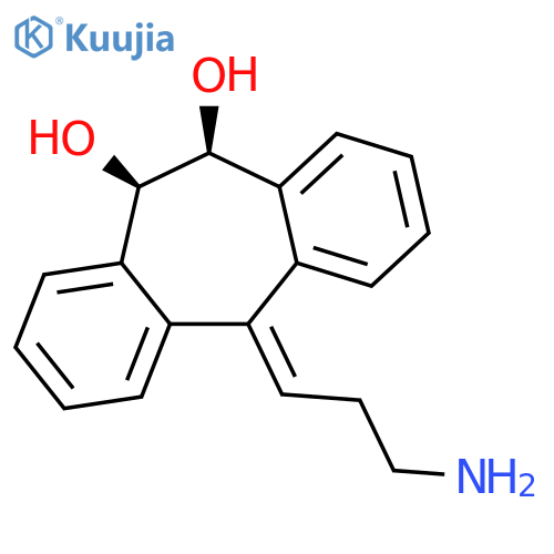 5H-Dibenzo[a,d]cycloheptene-10,11-diol, 5-(3-aminopropylidene)-10,11-dihydro-, cis- structure