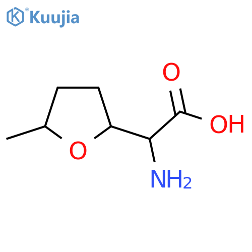 2-Amino-2-(5-methyloxolan-2-yl)acetic acid structure