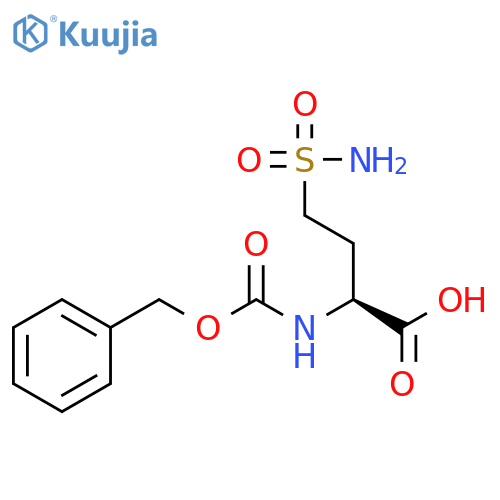 Butanoic acid,4-(aminosulfonyl)-2-[[(phenylmethoxy)carbonyl]amino]-, (2S)- structure