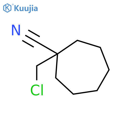 1-(chloromethyl)cycloheptane-1-carbonitrile structure