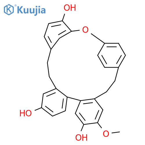 7,10-Etheno-12,16-metheno-16H-dibenz[h,j]oxacyclooctadecin-2,13,20-triol, 5,6,17,18-tetrahydro-3-methoxy- structure