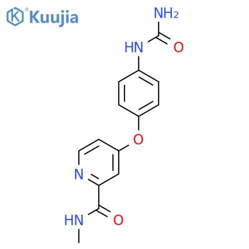 N-Methyl-4-(4-ureidophenoxy)picolinamide structure