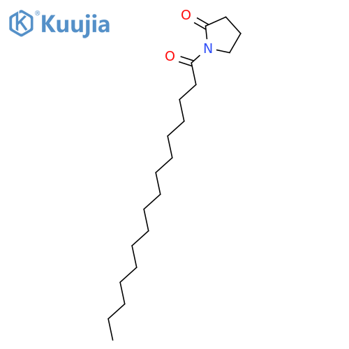 2-Pyrrolidinone, 1-(1-oxohexadecyl)- structure