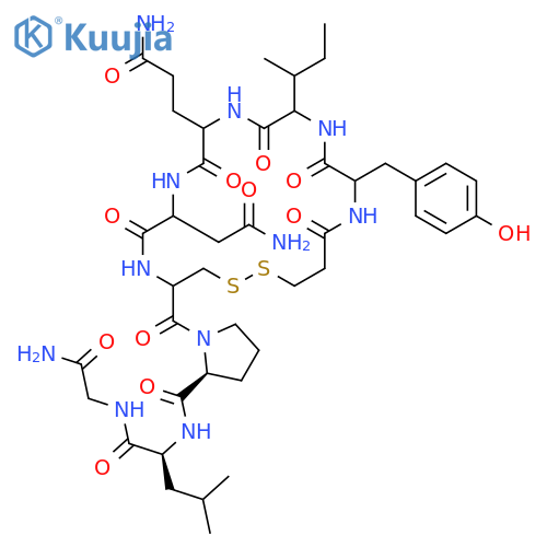Glycinamide,N-(3-mercapto-1-oxopropyl)-L-tyrosyl-L-isoleucyl-L-glutaminyl-L-asparaginyl-L-cysteinyl-L-prolyl-L-leucyl-,cyclic (1&reg;5)-disulfide structure