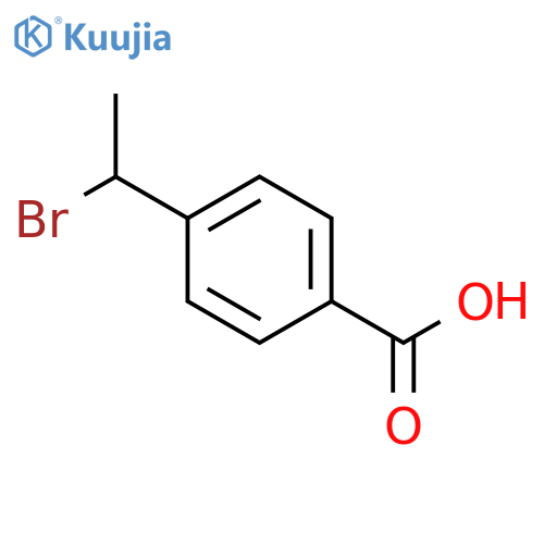 4-(1-Bromoethyl)benzoic acid structure