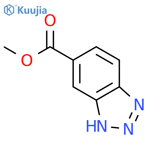 Methyl 1H-1,2,3-benzotriazole-5-carboxylate structure