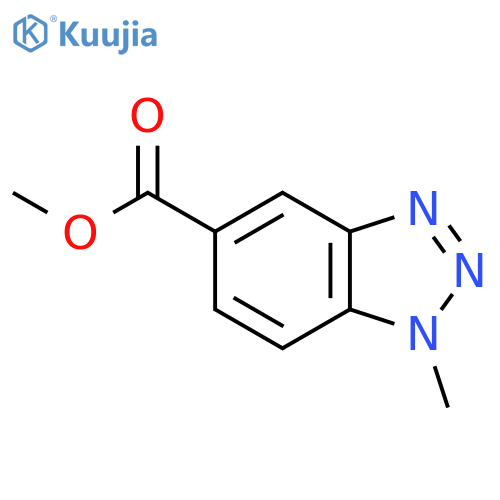 Methyl 1-Methyl-1,2,3-benzotriazole-5-carboxylate structure