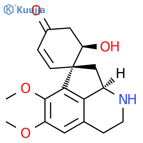 Spiro[2-cyclohexene-1,7'(1'H)-cyclopent[ij]isoquinolin]-4-one,2',3',8',8'a-tetrahydro-6-hydroxy-5',6'-dimethoxy-, (1S,6R,8'aR)- (9CI) structure