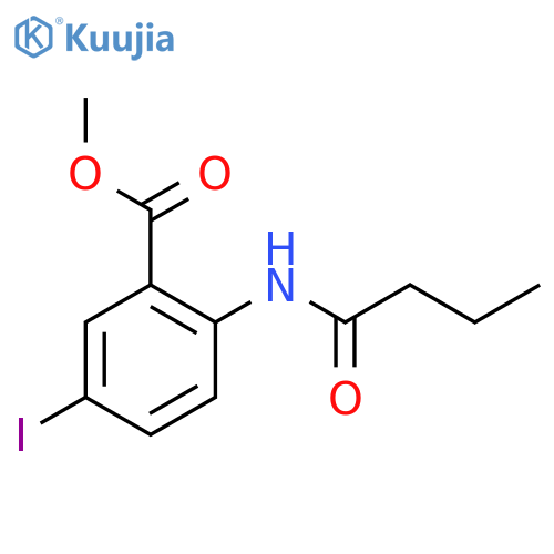 Methyl 2-butyramido-5-iodobenzoate structure