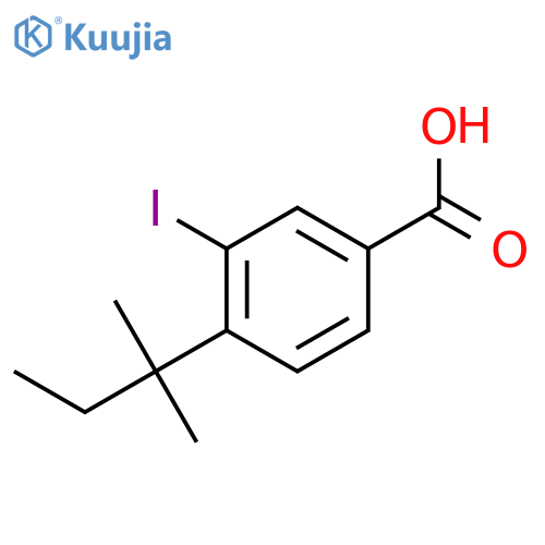 3-Iodo-4-(tert-pentyl)benzoic acid structure