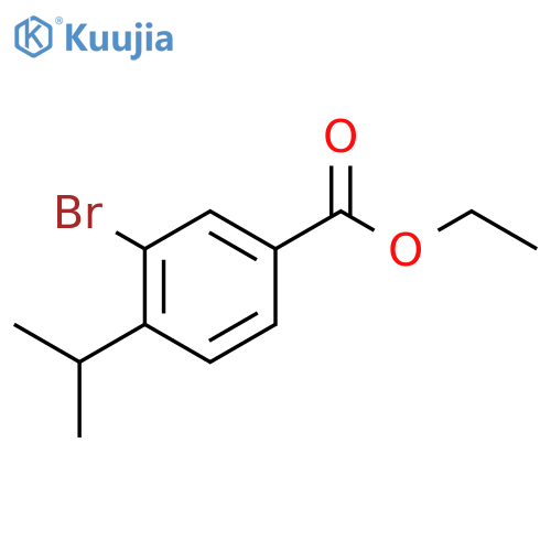 Ethyl 3-bromo-4-isopropylbenzoate structure