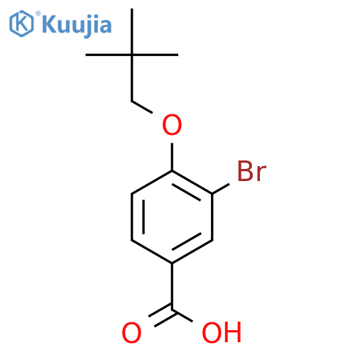 3-Bromo-4-(neopentyloxy)benzoic acid structure