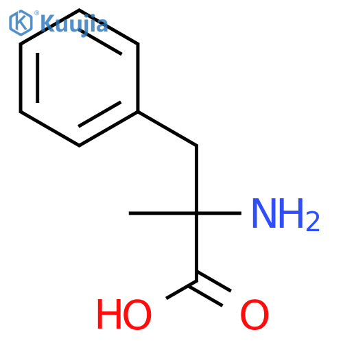 2-amino-2-methyl-3-phenyl-propanoic acid structure