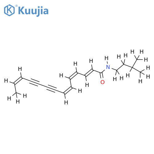 (2E,4E,6Z,12Z)-3-Methylpropylamide-2,4,6,12-Tetradecatetraene-8,10-diynoic acid structure