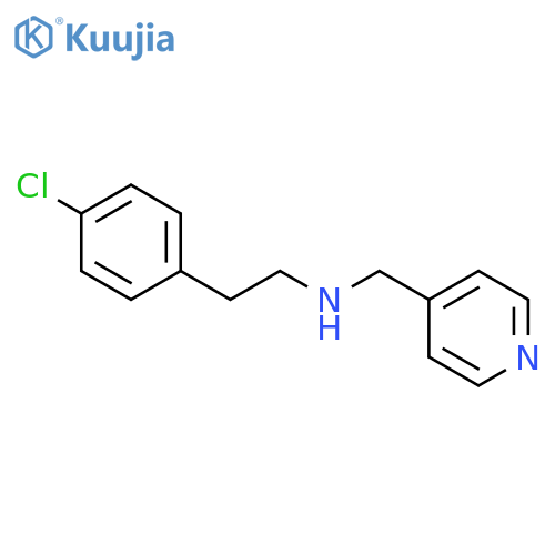 2-(4-Chlorophenyl)-N-(pyridin-4-ylmethyl)ethanamine structure